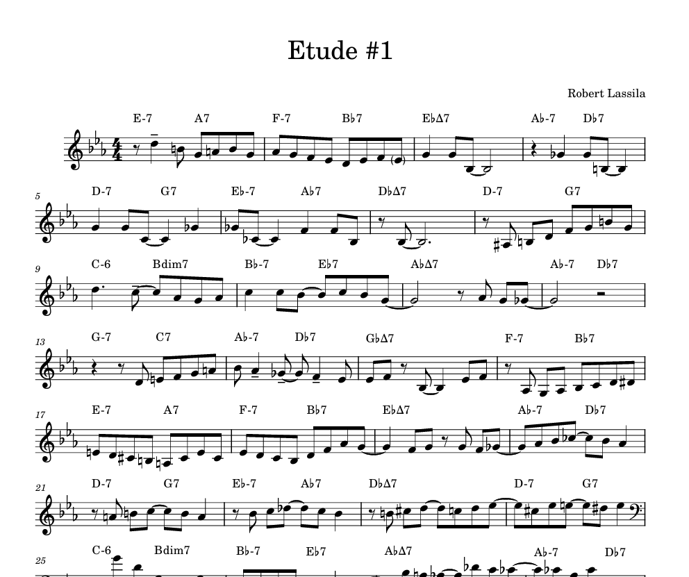 Big Band Chart Preview